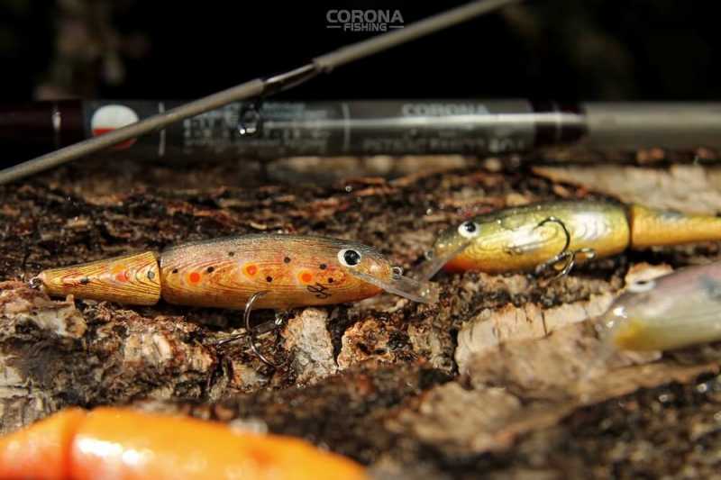 wobler łamany na pstrąga